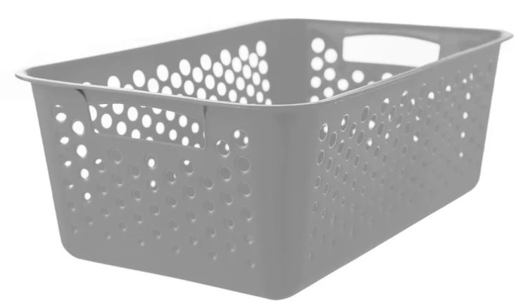 Košík UH 30x20x11cm šedá 731612 - Úklidové a ochranné pomůcky Vědra, koše